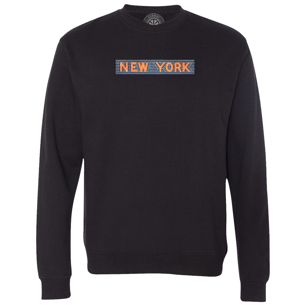 New York crewneck (Mets orange/blue)