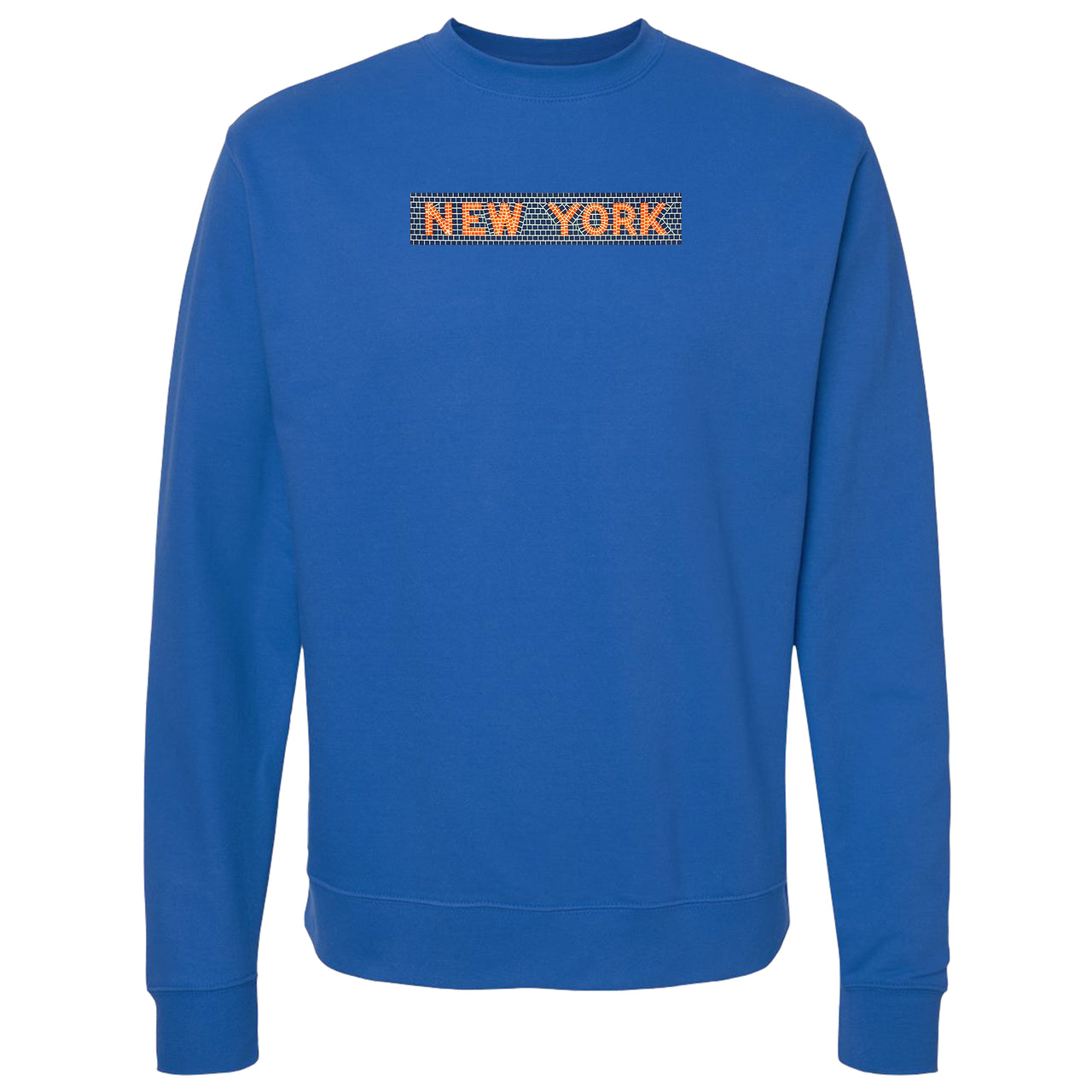 New York crewneck (Mets orange/blue)
