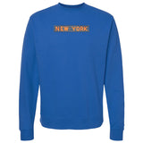 New York crewneck (Mets orange/blue)