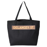 Delancey Street tote bag from New York City Subway