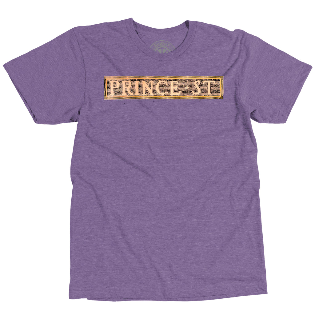 Prince Street purple shirt for the artist Prince from New York City Subway